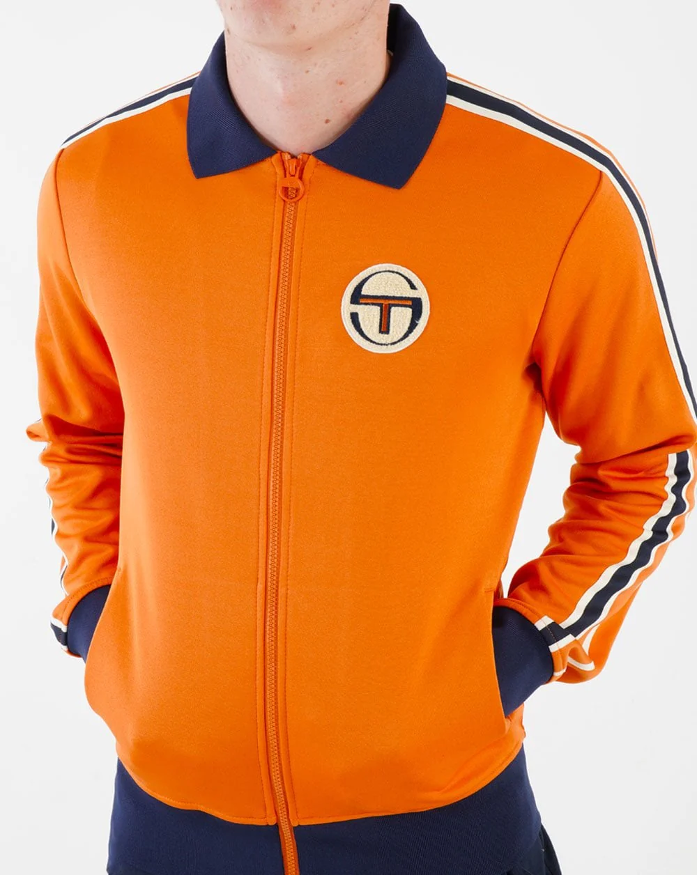 Sergio Tacchini Monte Track Top Apricot - Image 3