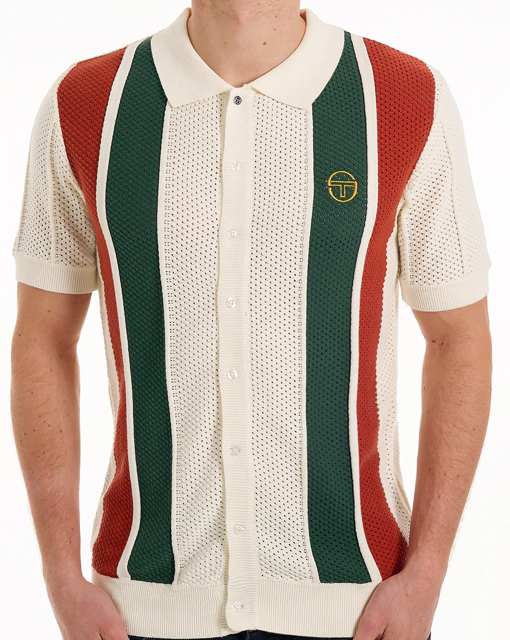 Sergio Tacchini Montell Knit Polo Gardenia