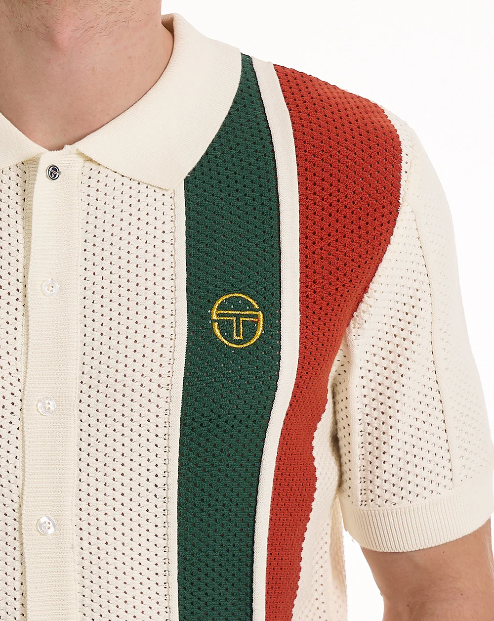 Sergio Tacchini Montell Knit Polo Gardenia - Image 2
