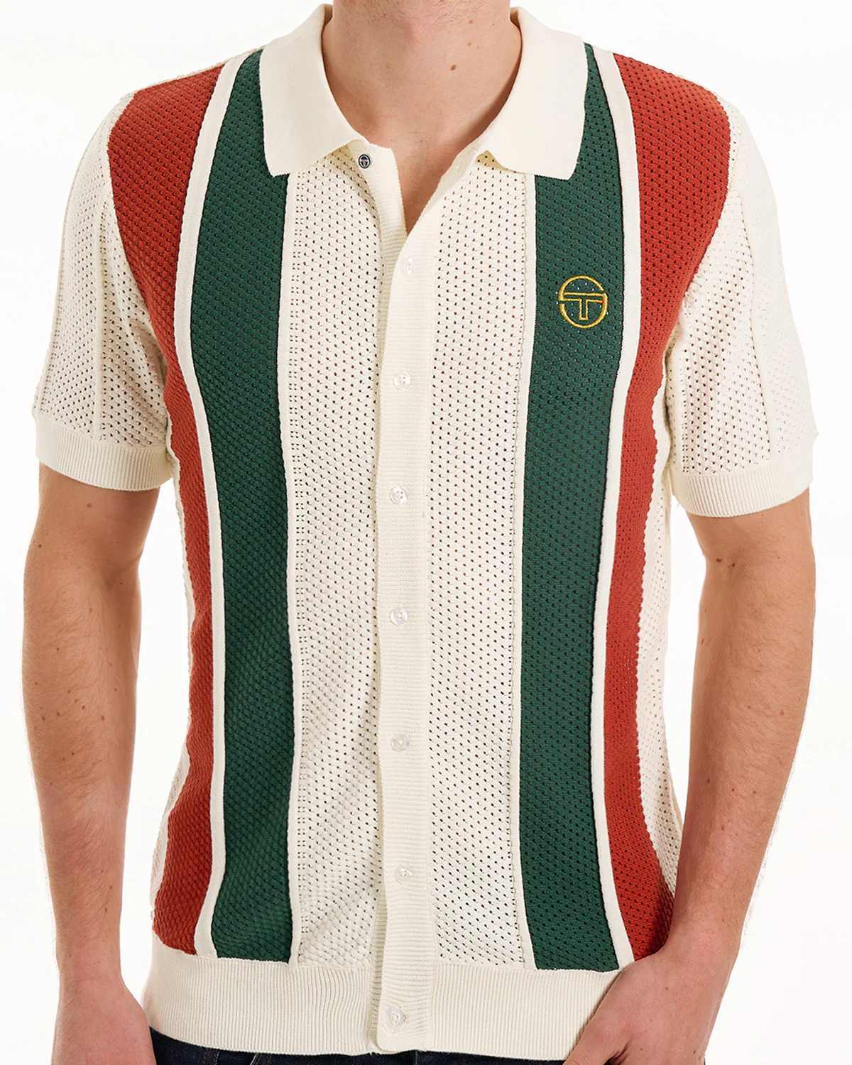 Sergio Tacchini Montell Knit Polo Gardenia - Image 3