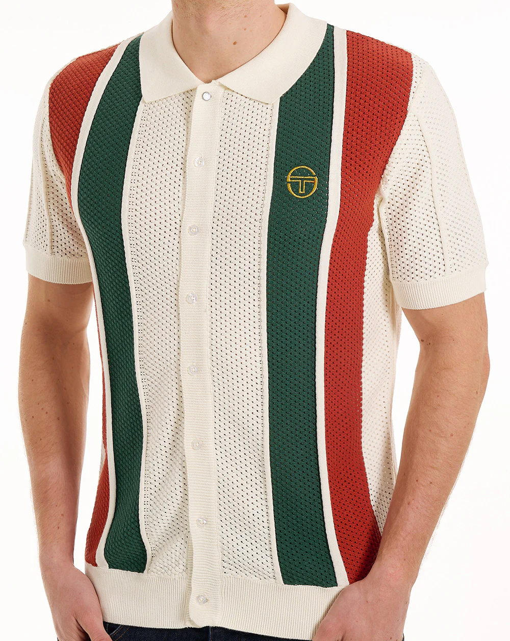 Sergio Tacchini Montell Knit Polo Gardenia - Image 4