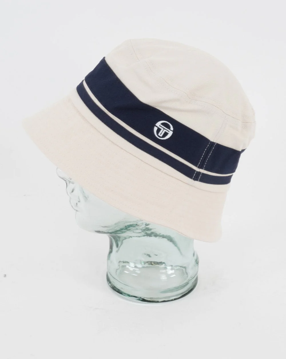 Sergio Tacchini Newsford Bucket Hat Buttercream/Navy Blue - Image 2