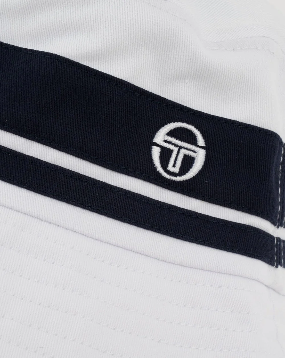 Sergio Tacchini Newsford Bucket Hat White/Navy - Image 2