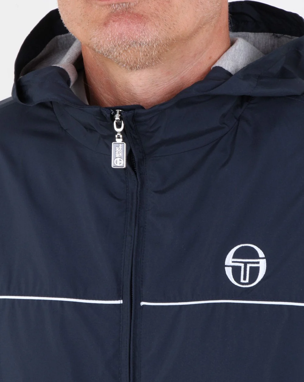 Sergio Tacchini Orion Hooded Jacket Navy - Image 2