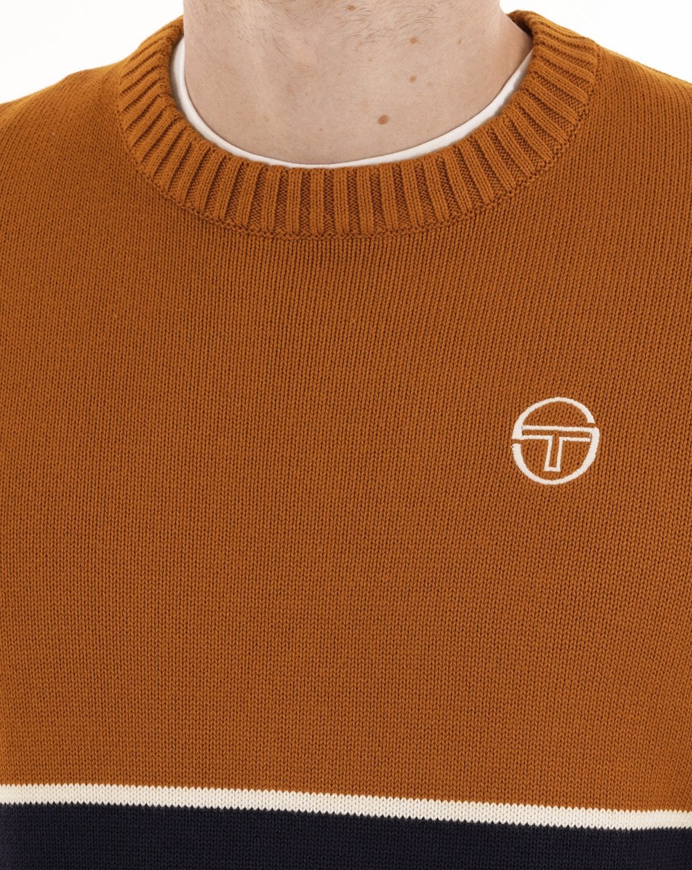 Sergio Tacchini Orion Knit Jumper Navy / Spice - Image 3