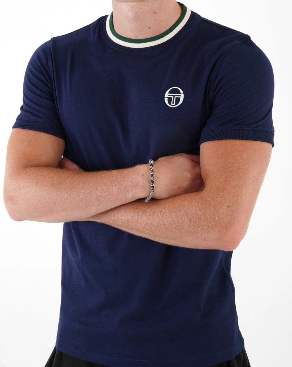 Sergio Tacchini Rainer T Shirt Navy Blue - Image 4