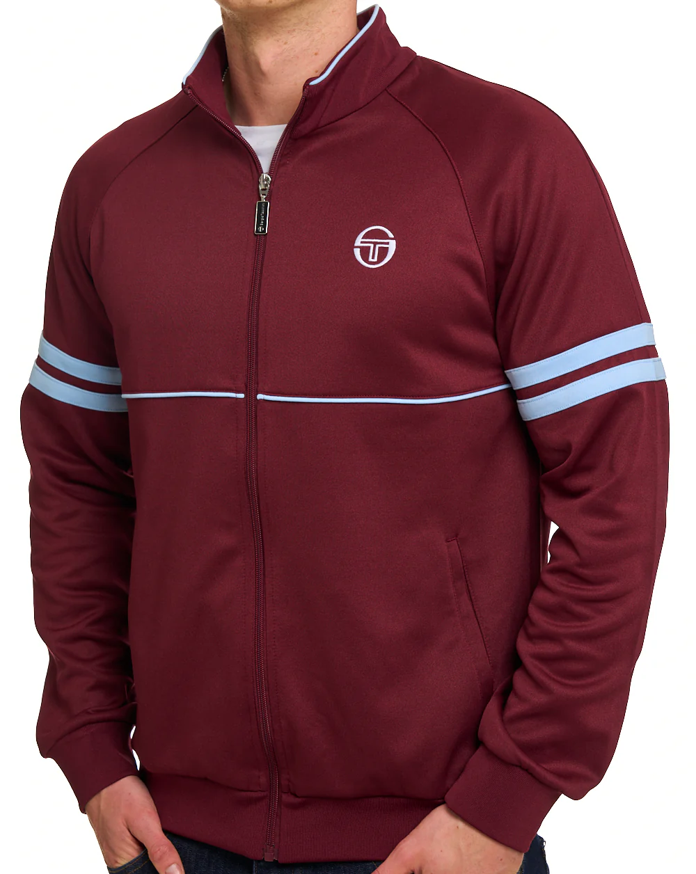 Sergio Tacchini Star Track Top Claret Sky - Image 2