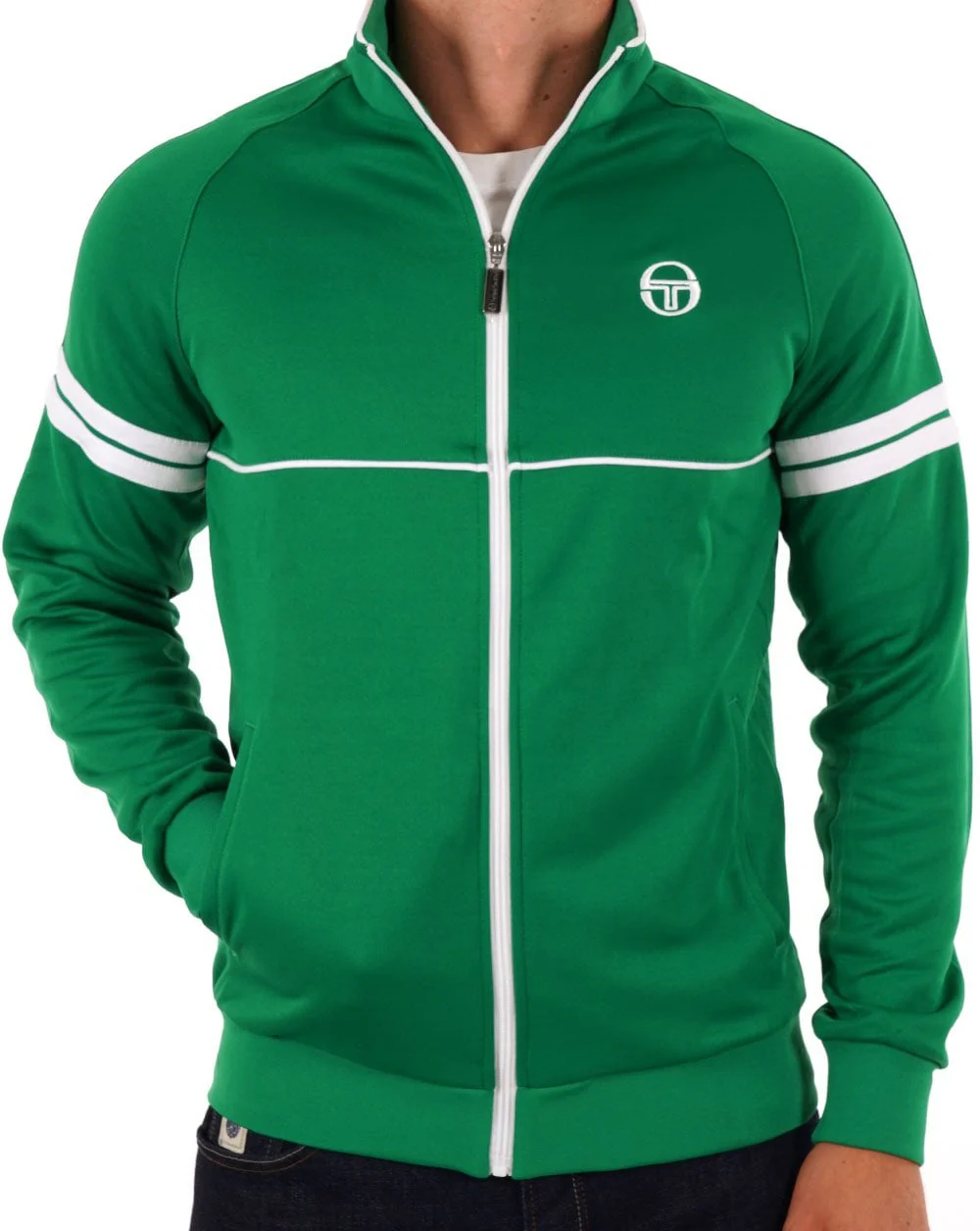 Sergio Tacchini Star Track Top Green/White - Image 4