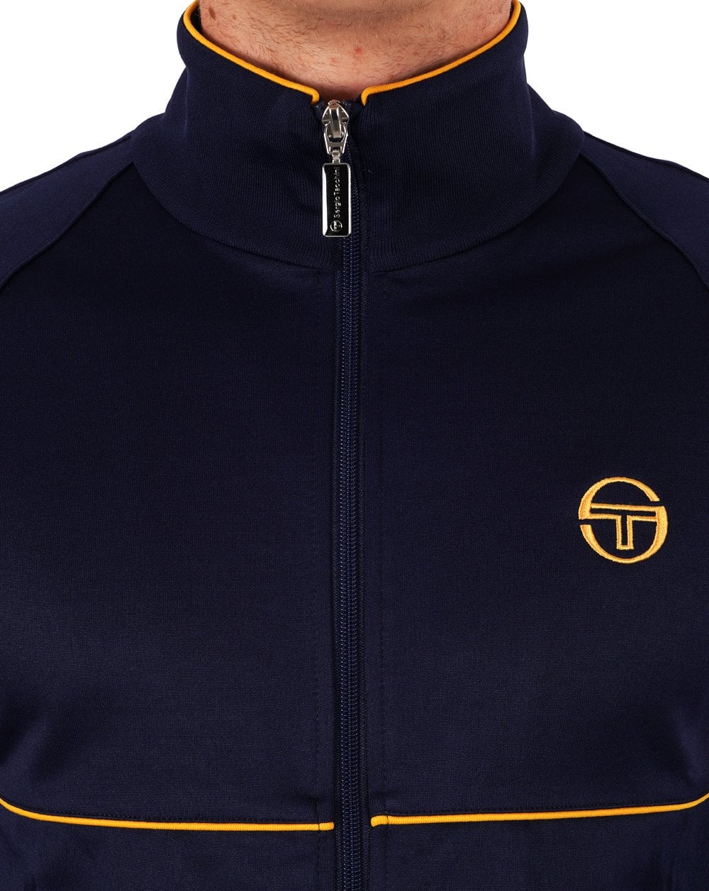 Sergio Tacchini Star Track Top Navy Old Gold - Image 3