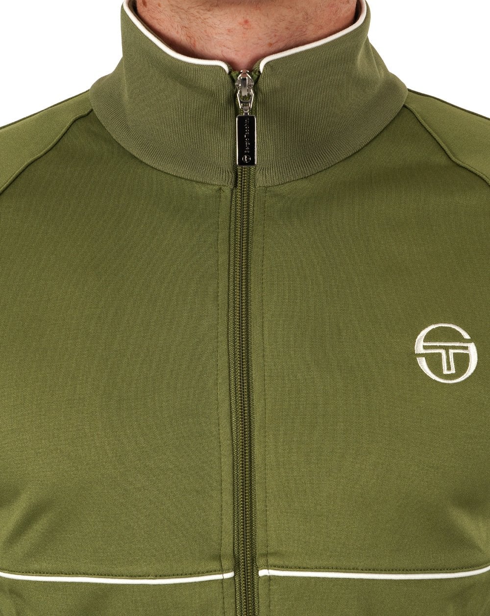 Sergio Tacchini Star Track Top Olive Gardenia - Image 3