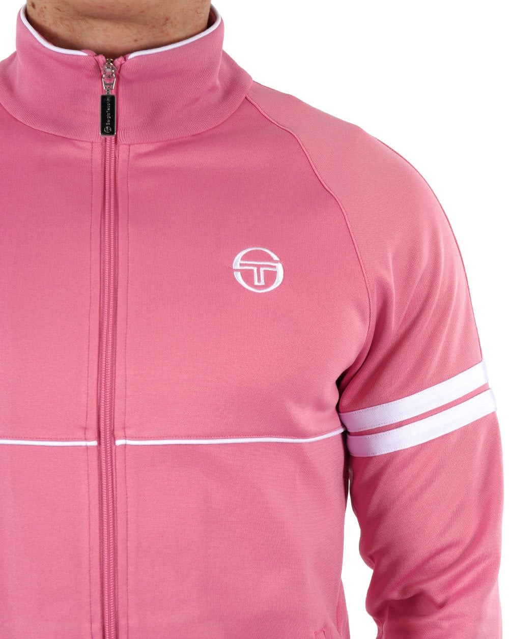 Sergio Tacchini Star Track Top Pink/White - Image 2