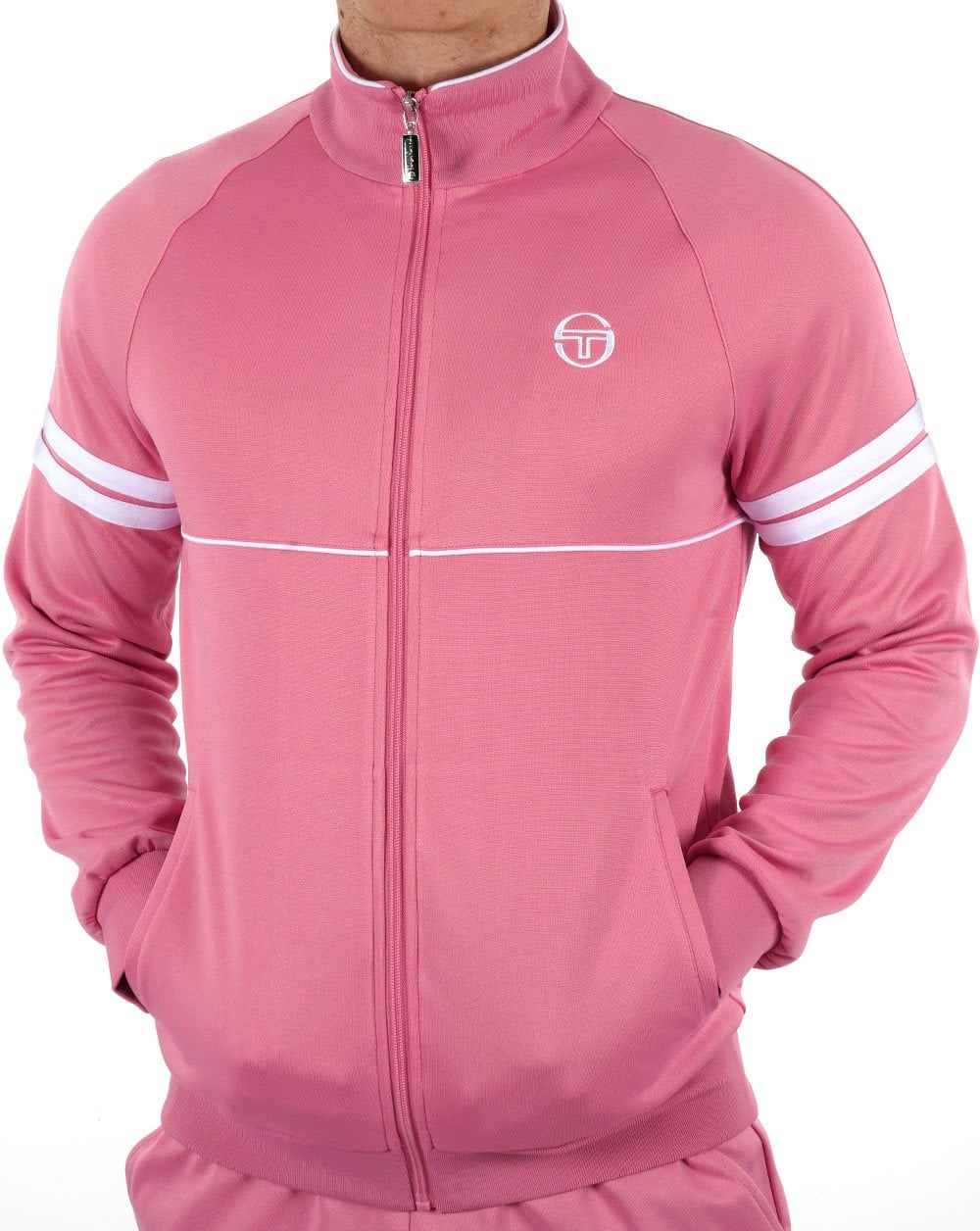 Sergio Tacchini Star Track Top Pink/White - Image 3