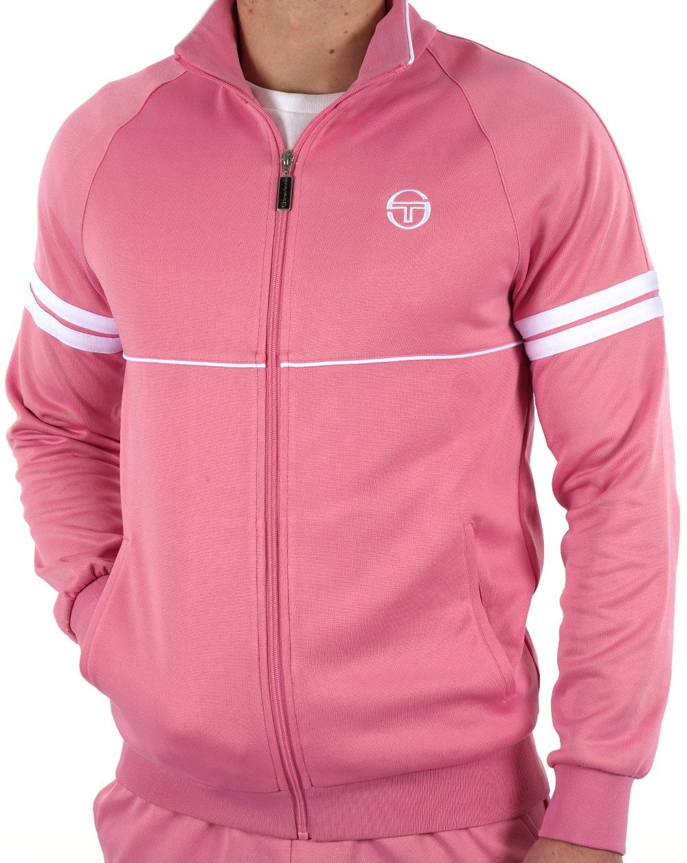 Sergio Tacchini Star Track Top Pink/White - Image 4