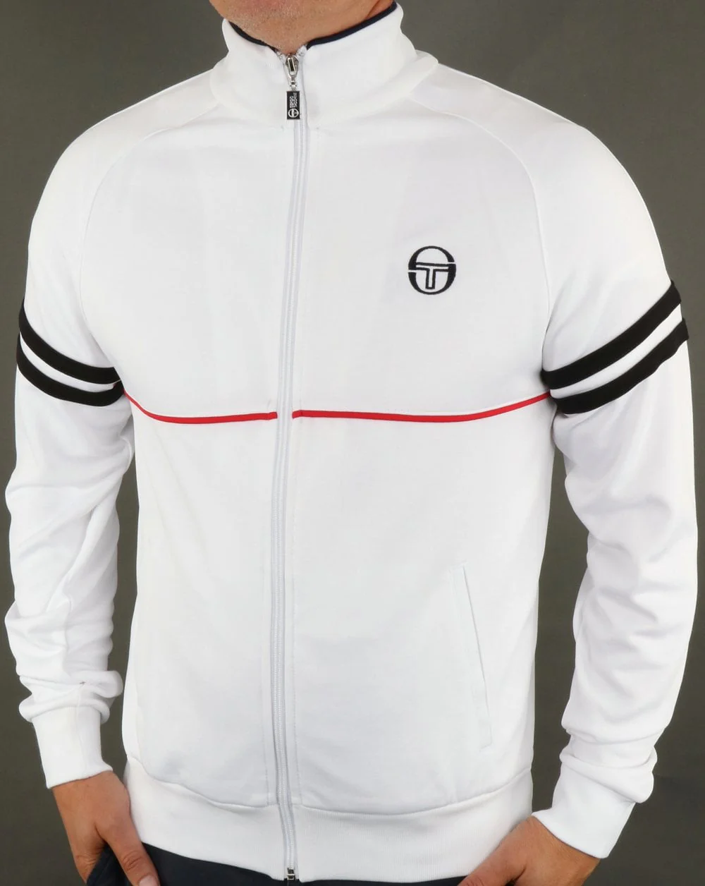 Sergio Tacchini Star Track Top White/Red