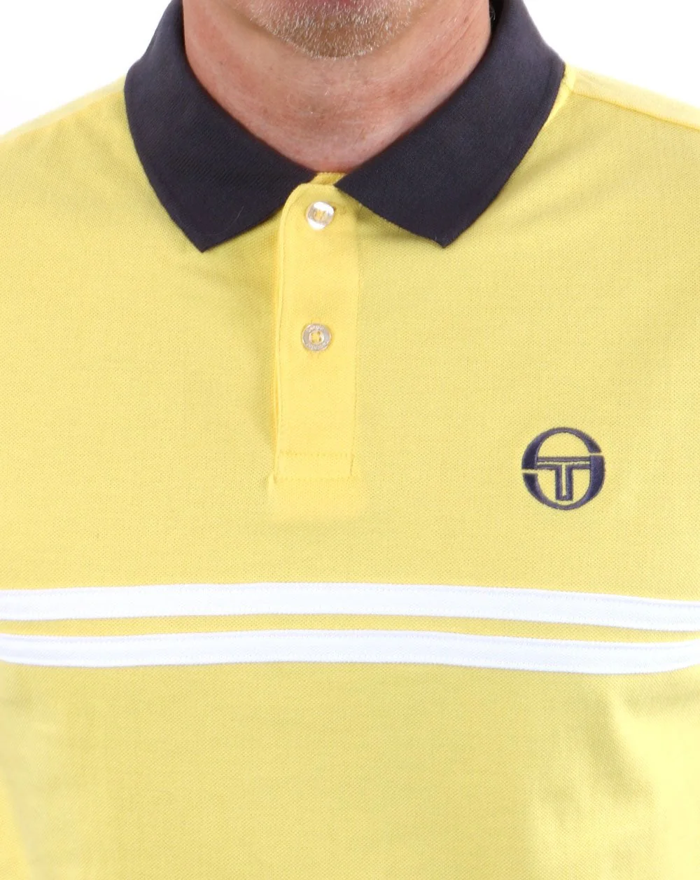 Sergio Tacchini Supermac Polo Shirt Yellow - Image 3