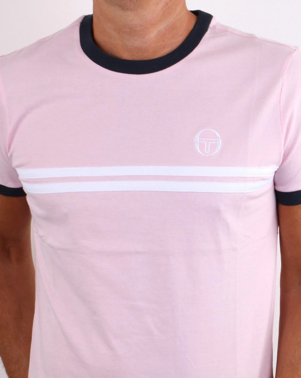 Sergio Tacchini Supermac T-shirt Pink/white - Image 3