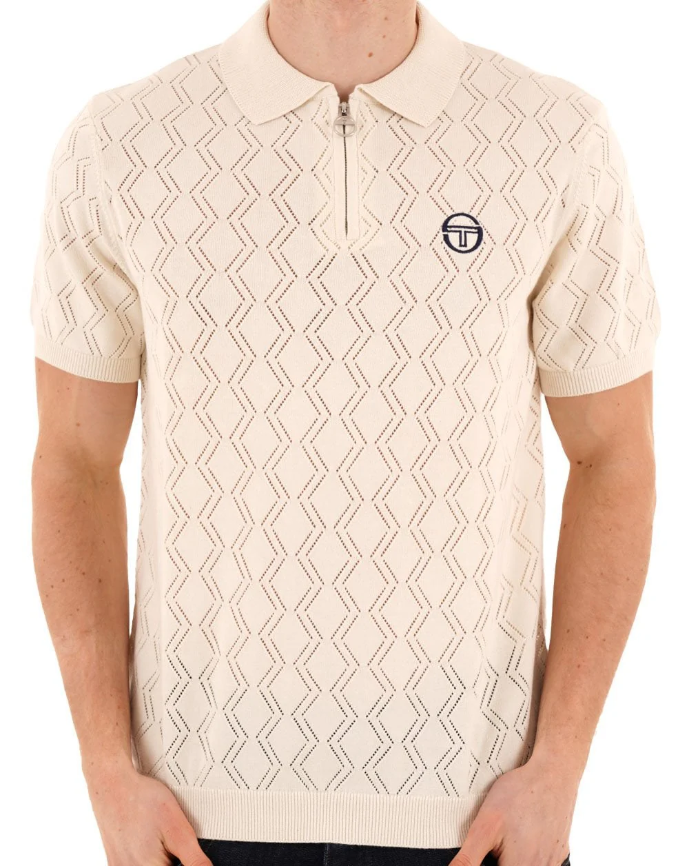Sergio Tacchini Toren Knit Polo Gardenia - Image 4