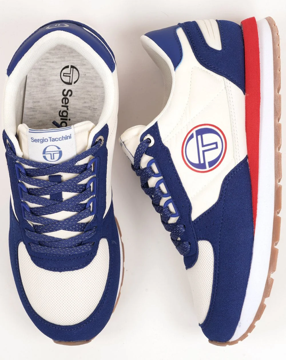 Sergio Tacchini Venezia Trainers White / Blue / Red - Image 2