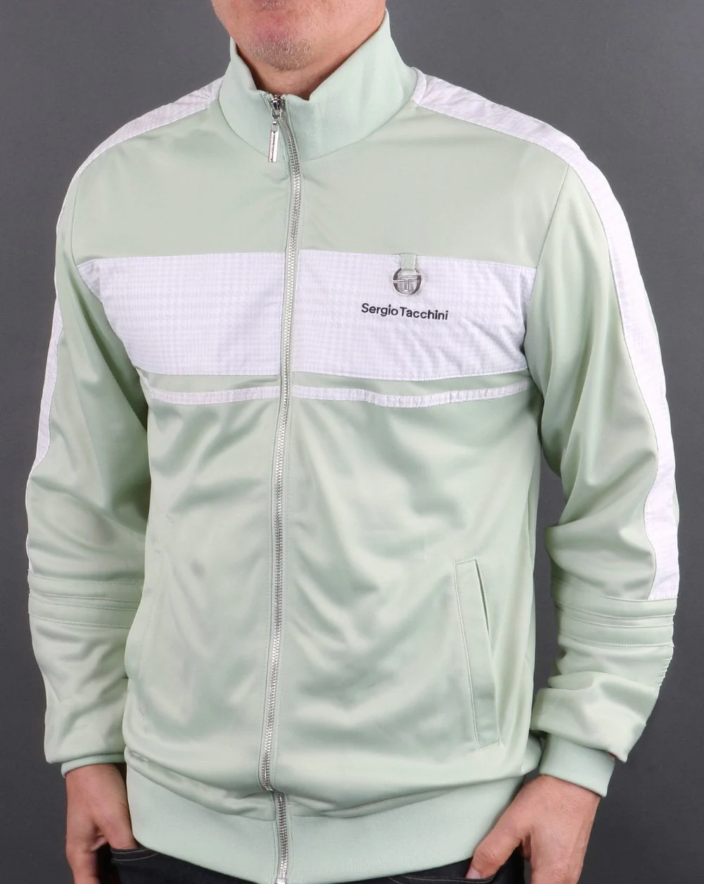 Sergio Tacchini Viletta Track Jacket Linen Green - Image 3