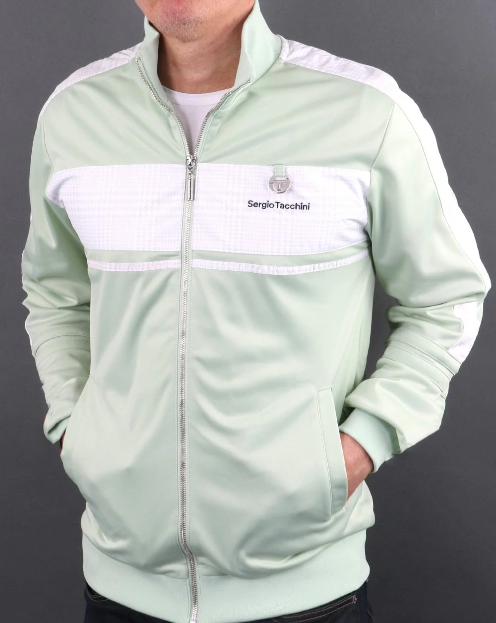 Sergio Tacchini Viletta Track Jacket Linen Green - Image 4