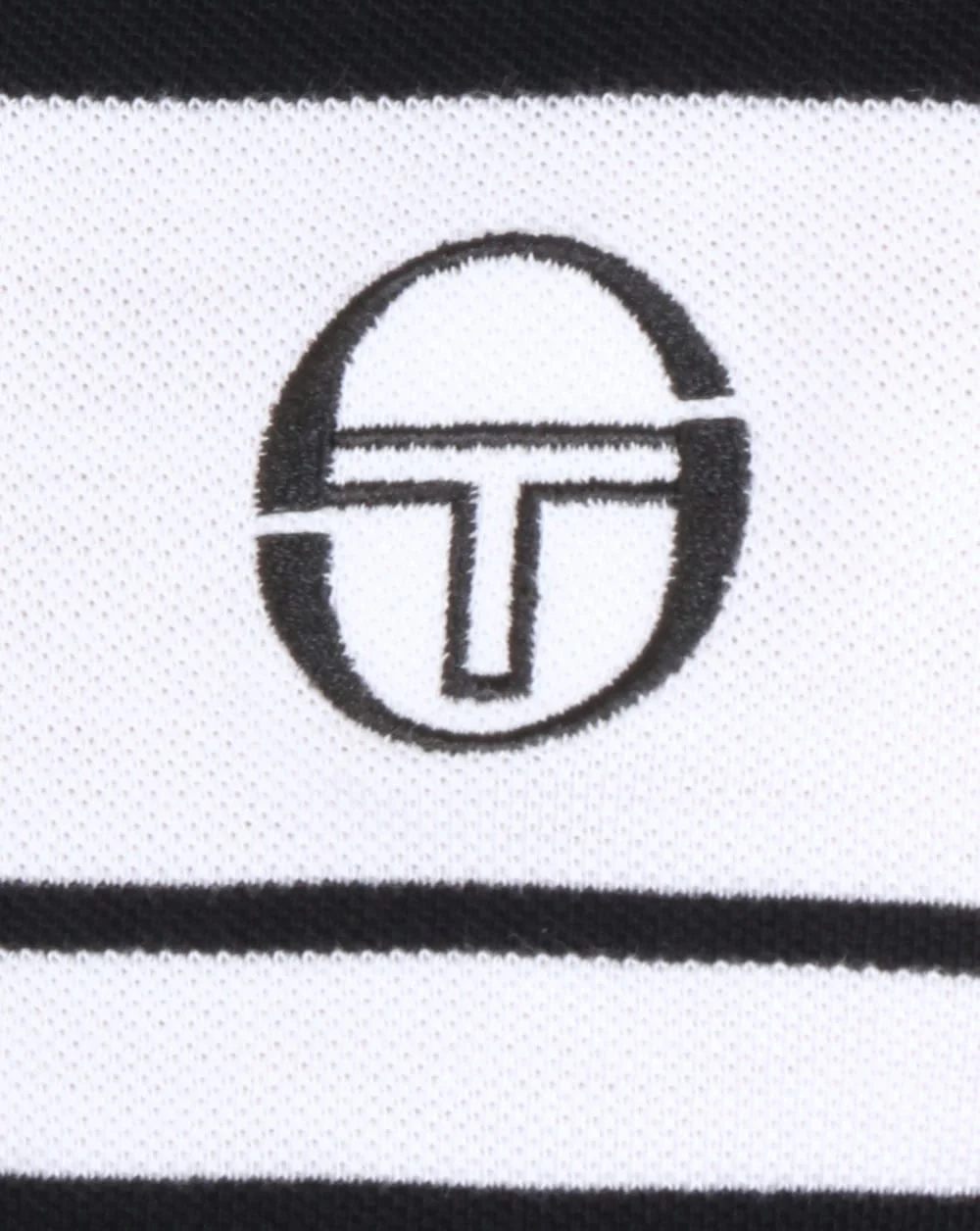 Sergio Tacchini Young Line Polo Shirt Black/White - Image 3