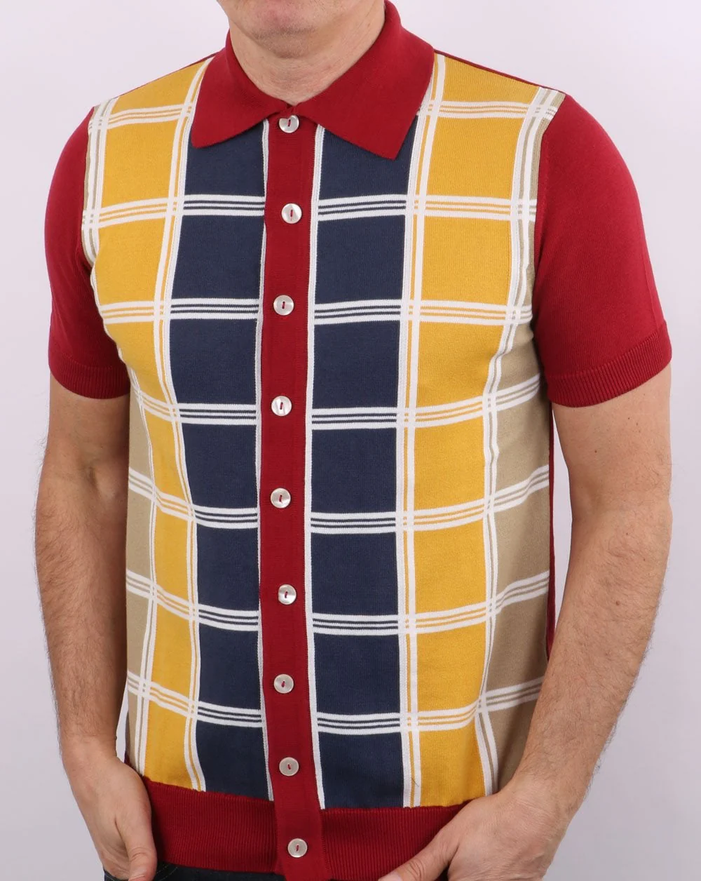 Ska & Soul Button Through Knit Multi - Image 2