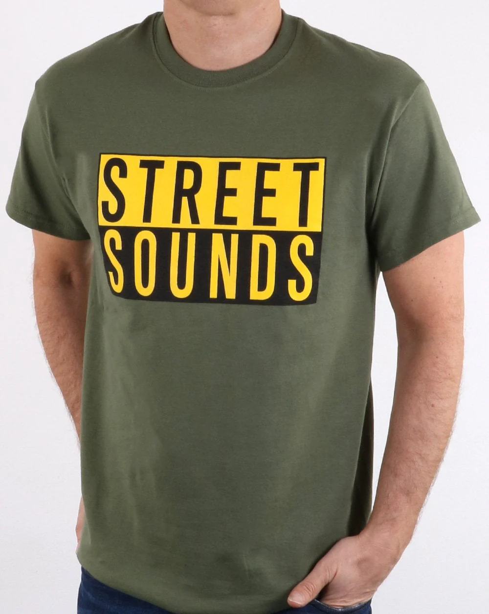 Street Sounds Classic Logo T-shirt Khaki - Image 2