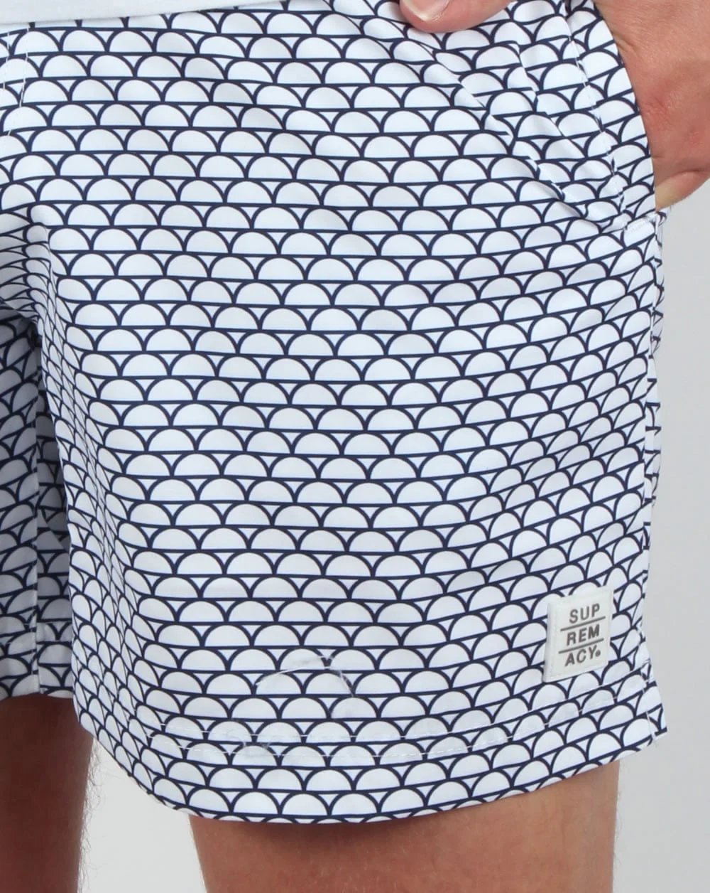 Supremacy Reef Tailored Swim Shorts White - Image 2