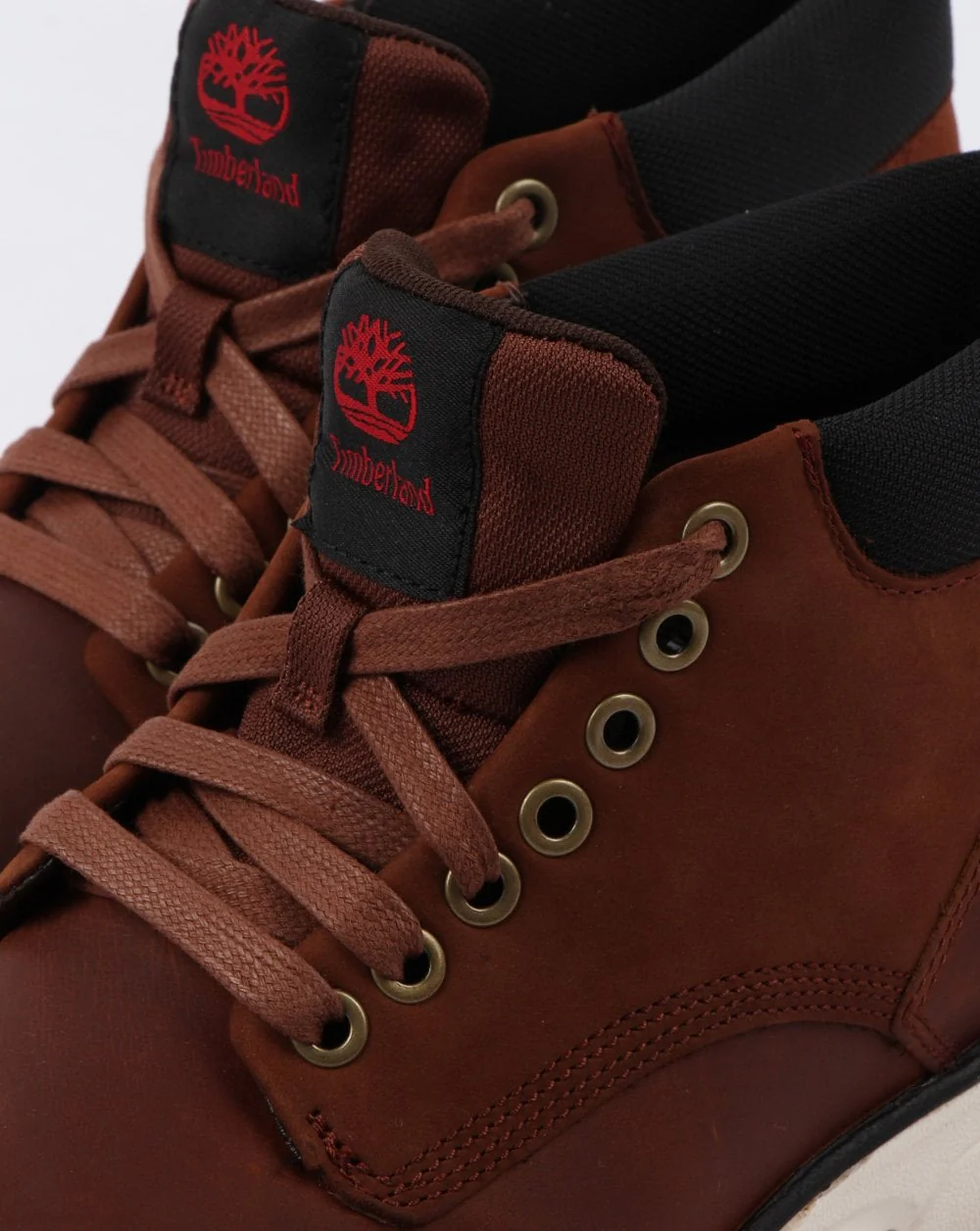 Timberland Bradstreet Chukka Leather Shoes Red Brown - Image 4