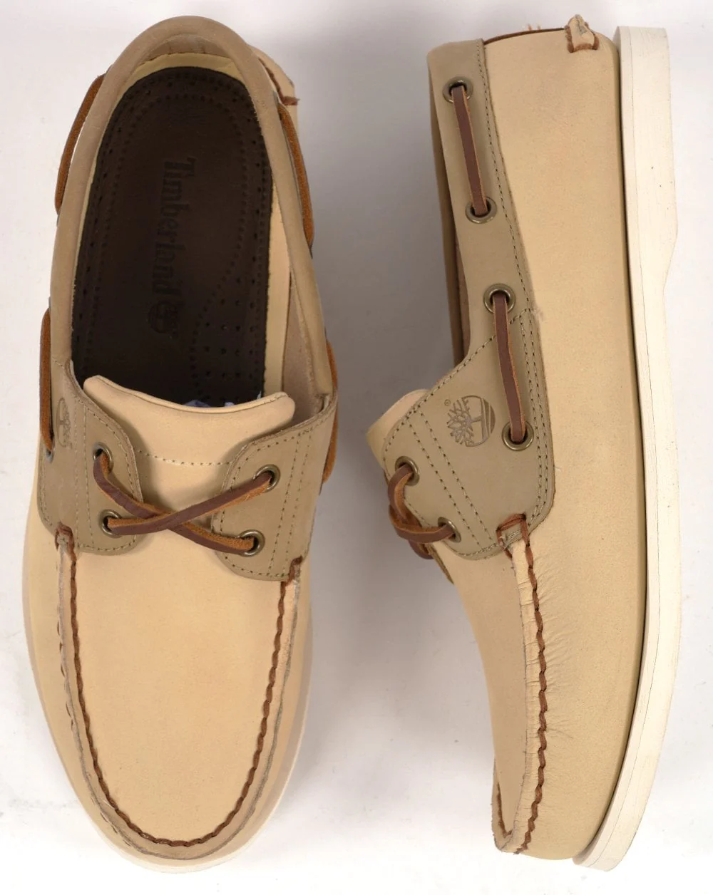 Timberland Classic Boat Lace Up Shoe Light Yellow Nubuck - Image 3