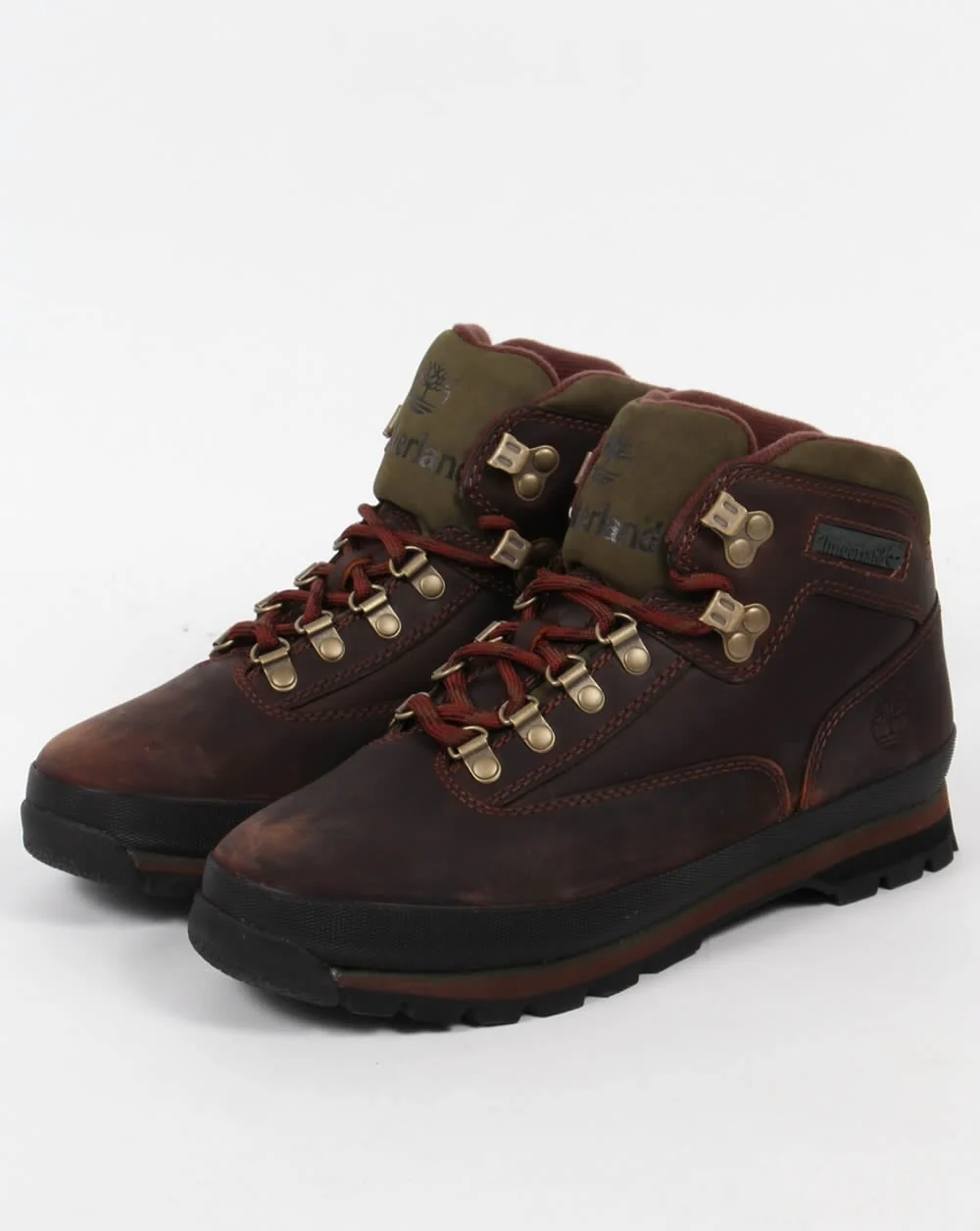 Timberland Euro Leather Hiker Boots Brown Smooth - Image 3
