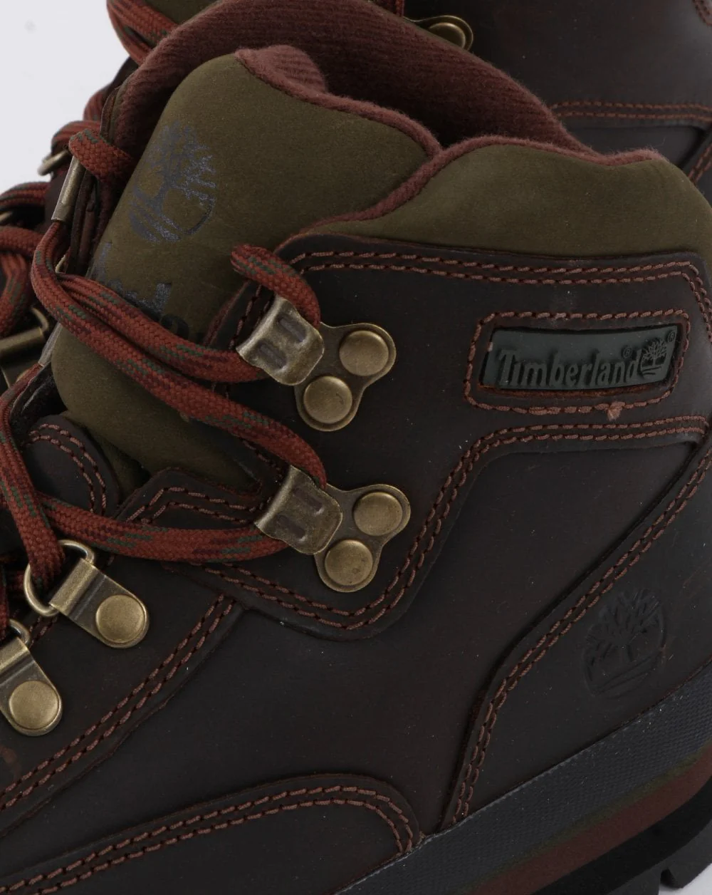 Timberland Euro Leather Hiker Boots Mid Brown - Image 2