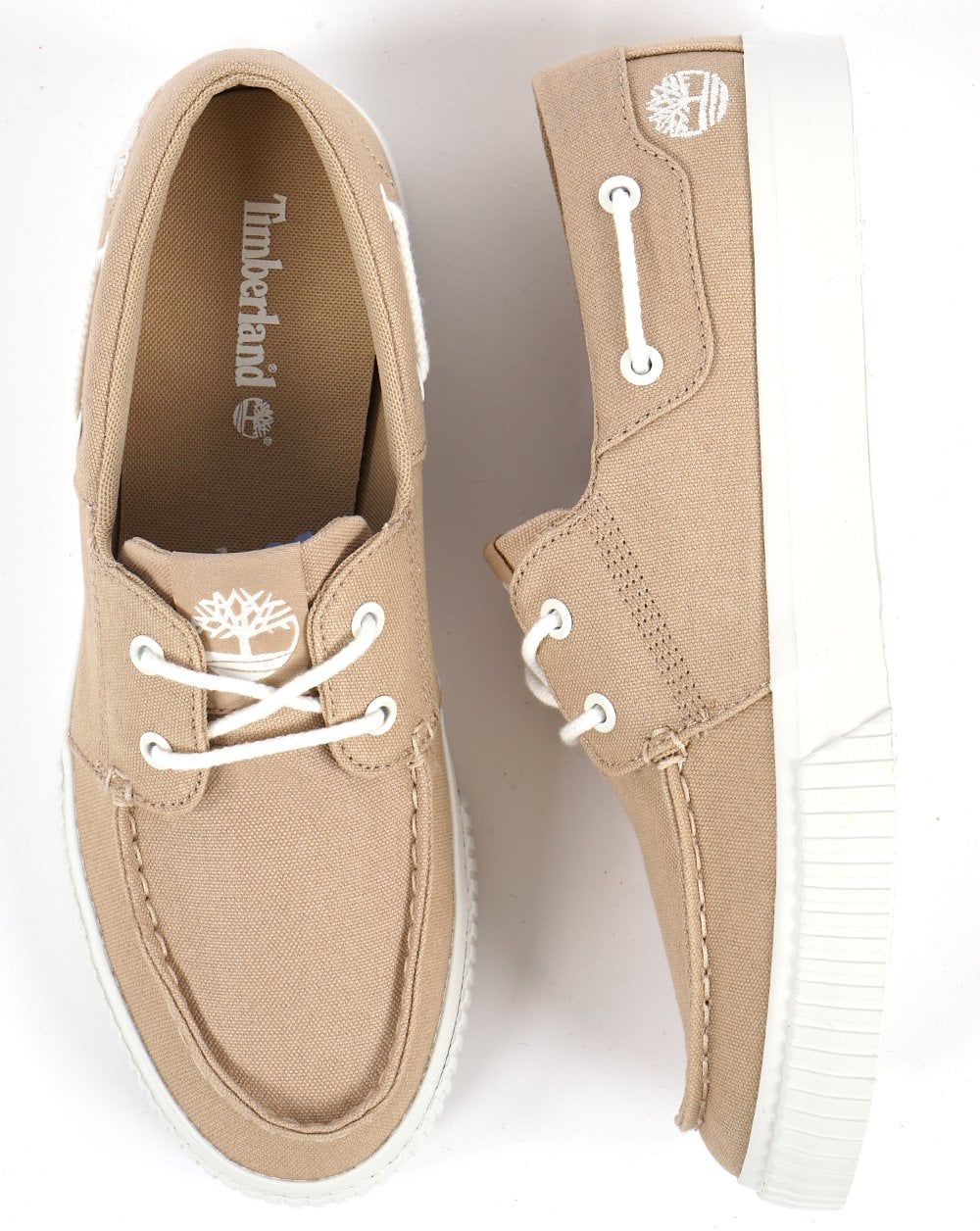 Timberland Mylo Bay Trainer Light Beige Canvas - Image 3