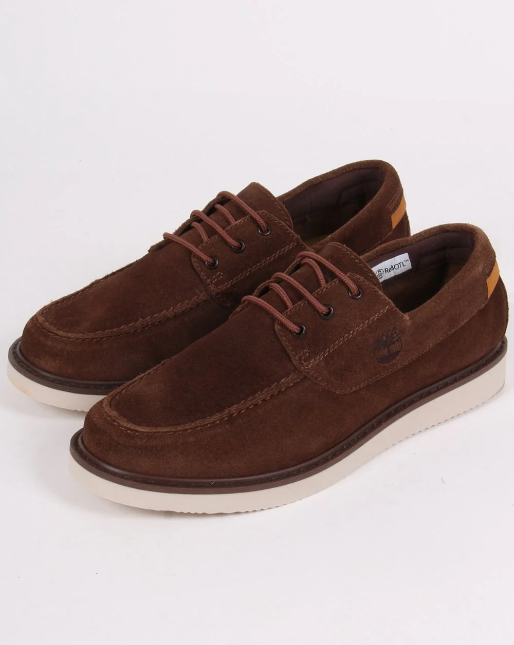 Timberland Newmarket Suede Boat Shoe Dark Brown
