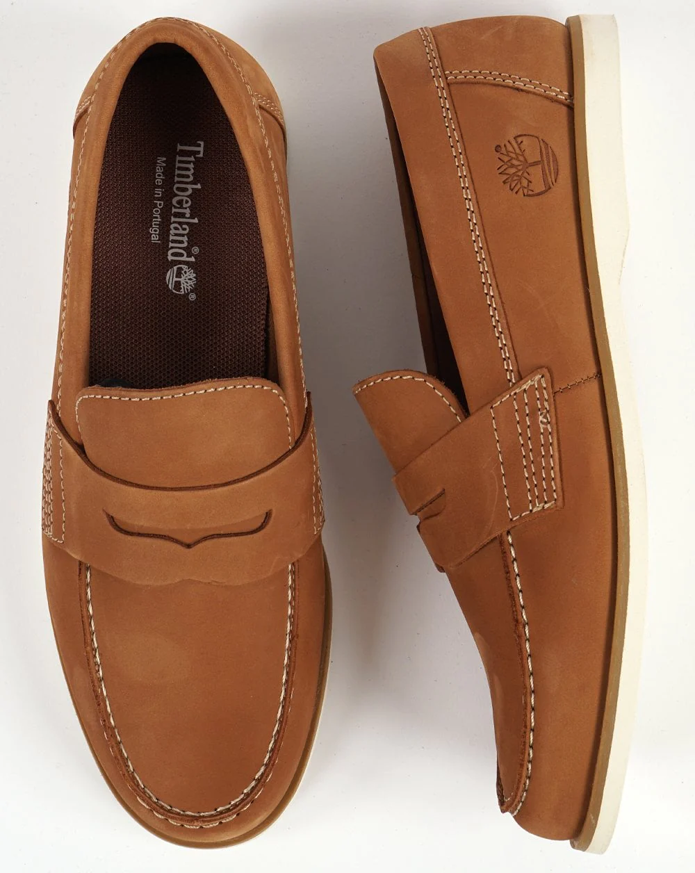 Timberland Venetian Classic Boat Shoe Saddle Rust Nubuck - Image 3