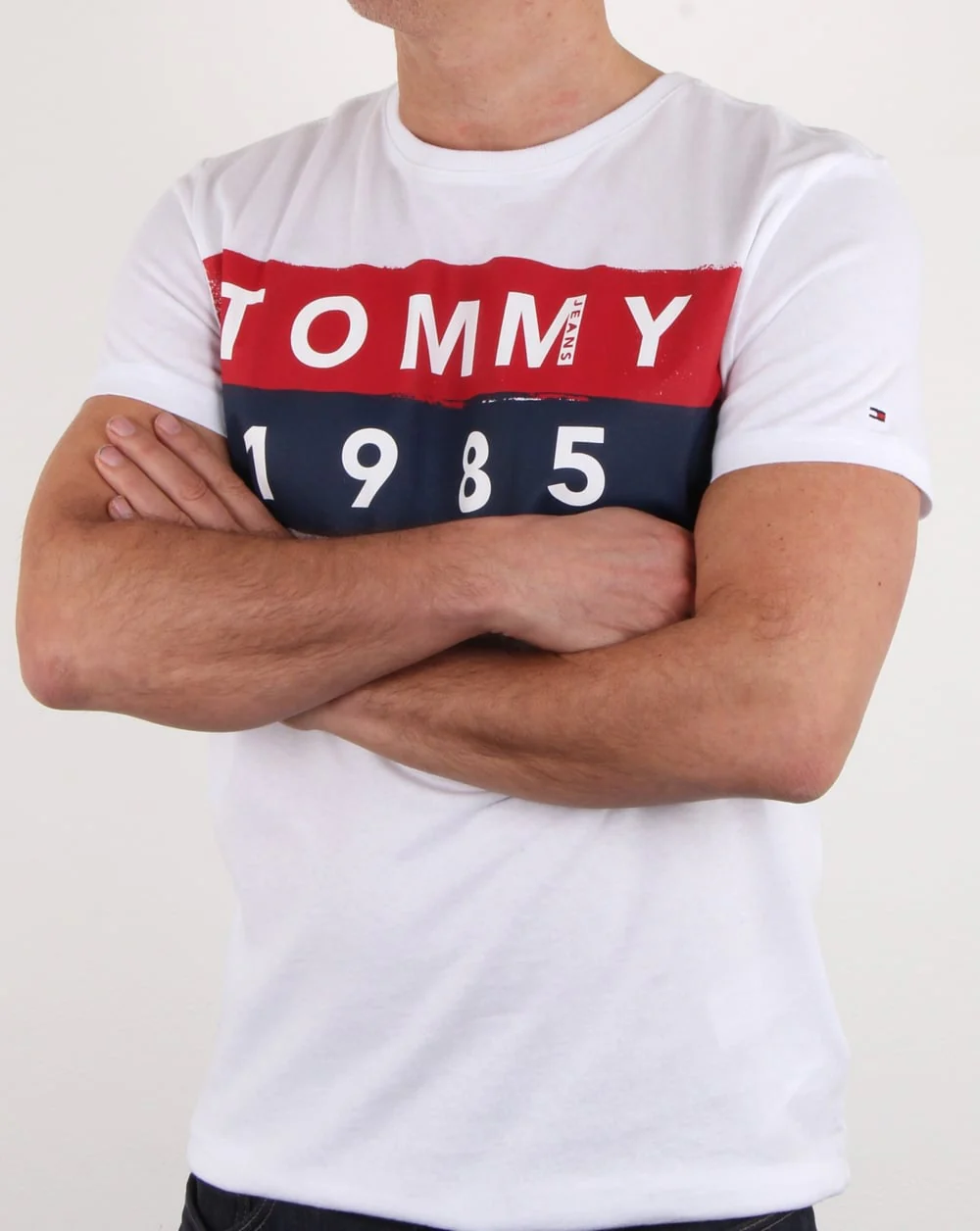 Tommy Hilfiger 1985 Logo T Shirt White - Image 4