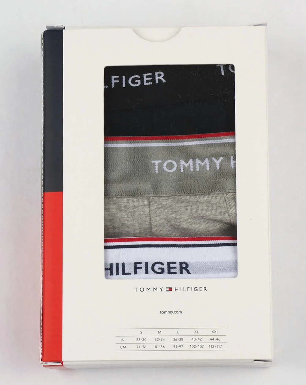 Tommy Hilfiger 3 Pack Boxer Shorts Black/White/Grey - Image 3