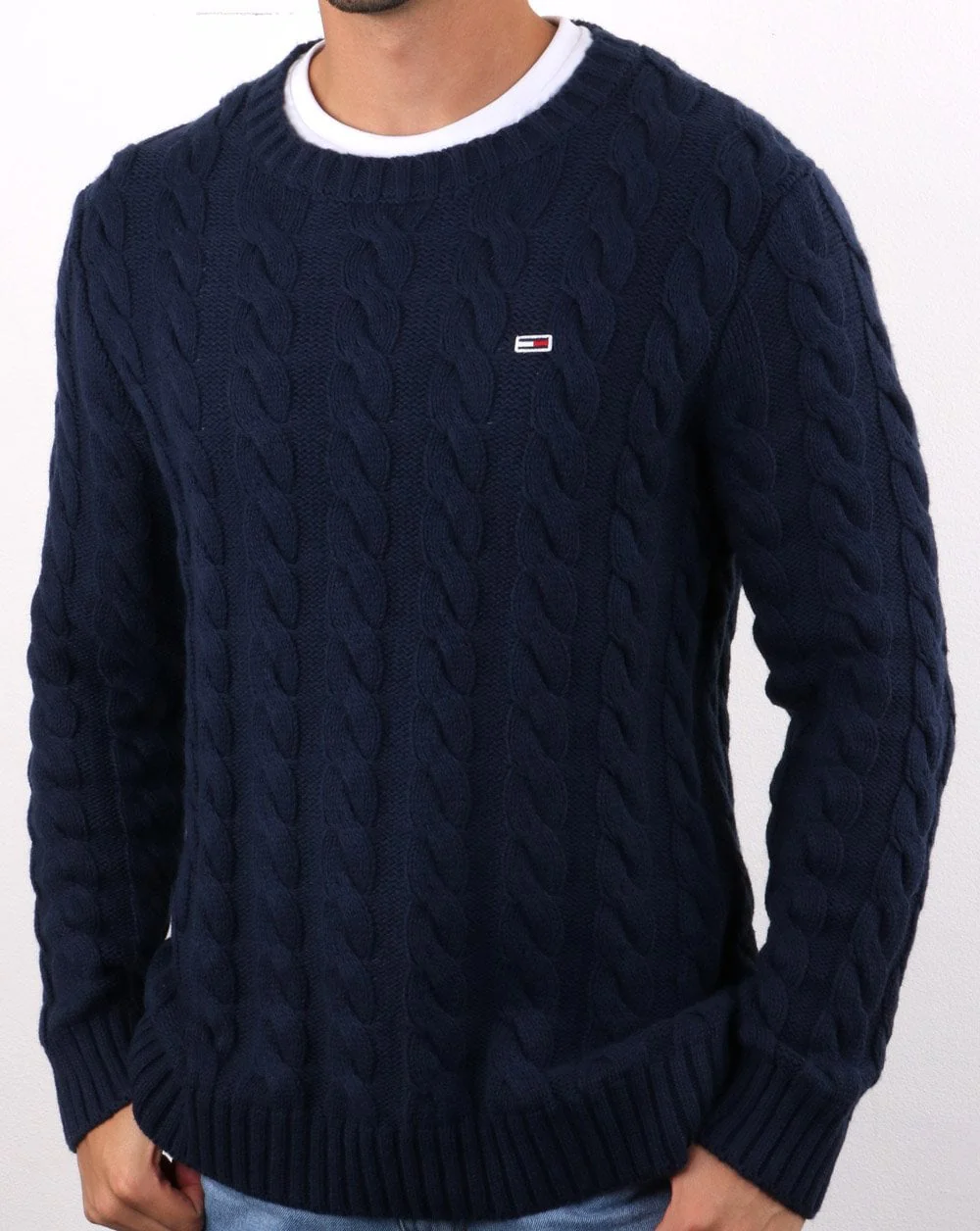 Tommy Hilfiger Cable Knit Jumper Navy