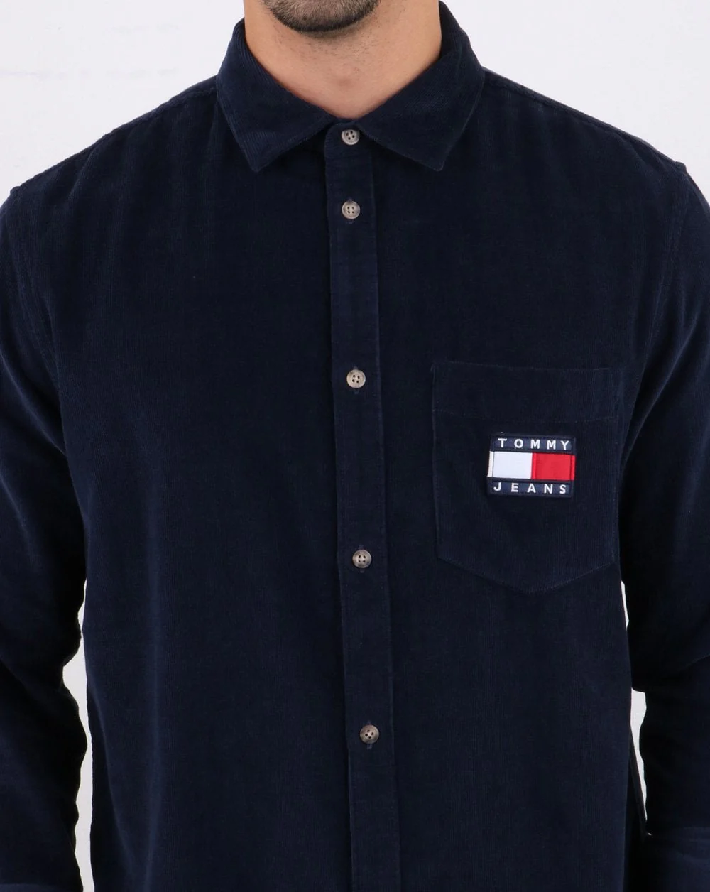 Tommy Hilfiger Cord Shirt Navy - Image 4