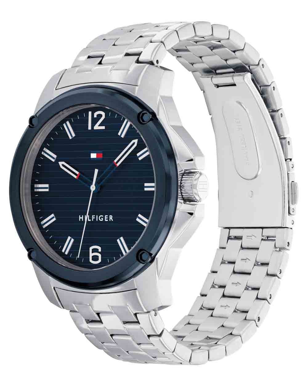 Tommy Hilfiger Jason Watch Silver/Navy - Image 2