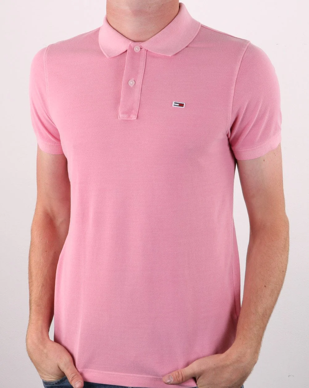 Tommy Hilfiger Lightweight Polo Shirt Rosey Pink
