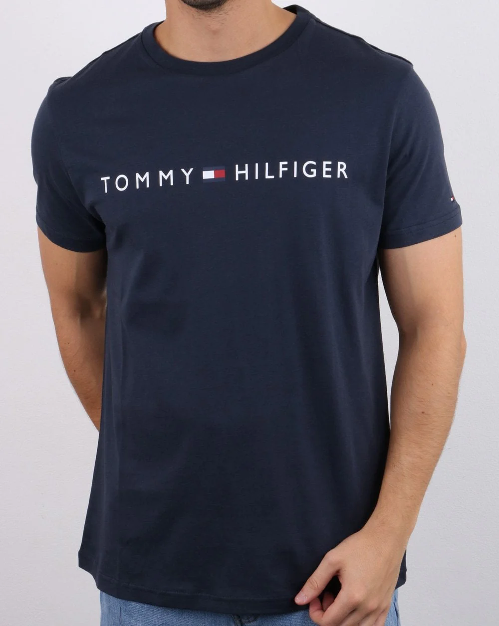 Tommy Hilfiger Logo T-shirt Navy - Image 2