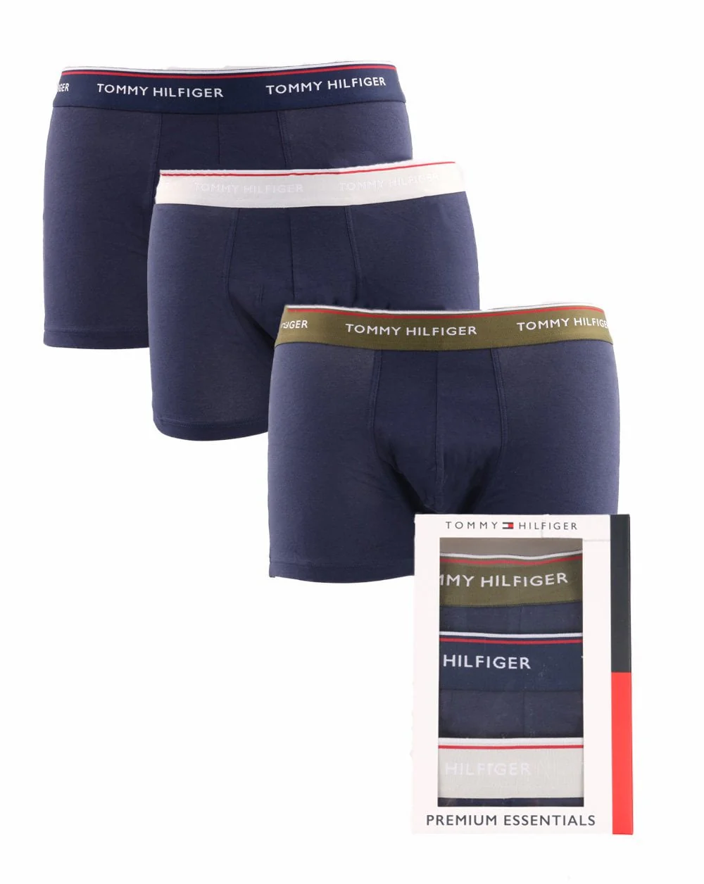 Tommy Hilfiger Triple Pack Boxer Shorts Olive/peacoat/grey