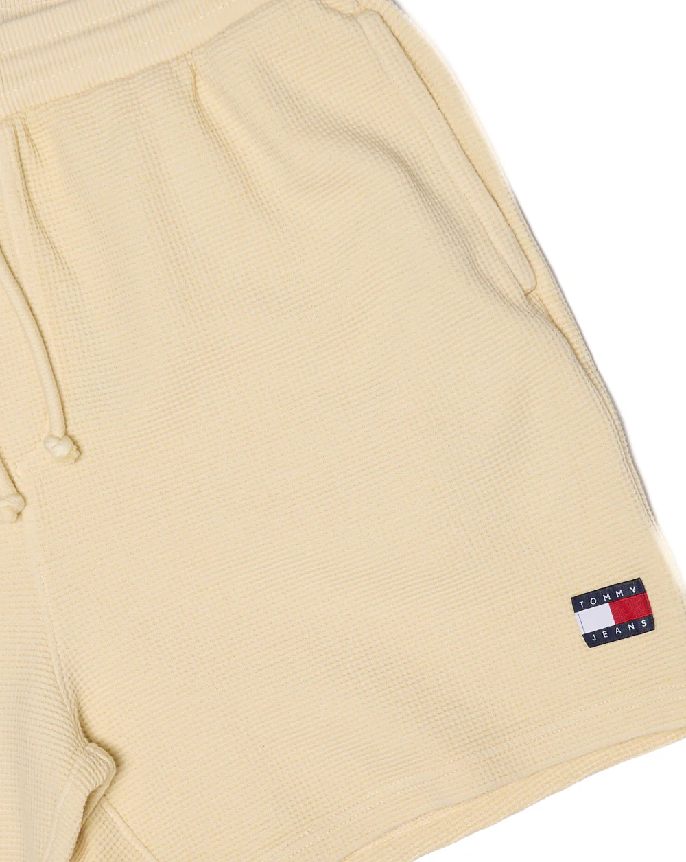 Tommy Jeans Washed Waffle Beach Shorts Calico White - Image 2