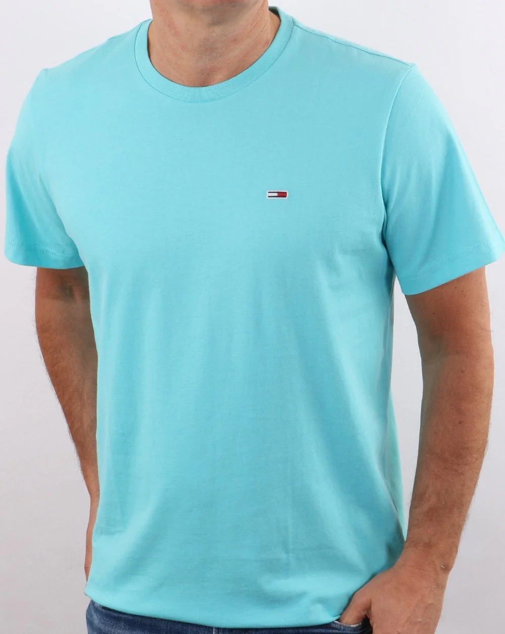 Tommy Jeans Classics T-shirt Aqua Blue - Image 4