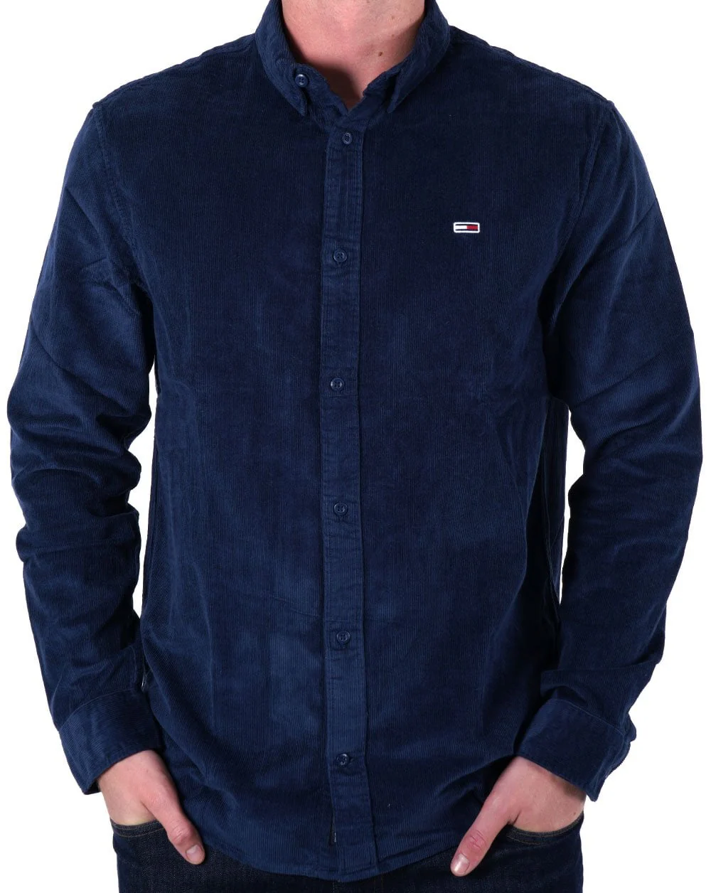 Tommy Jeans Corduroy Shirt Dark Navy - Image 3