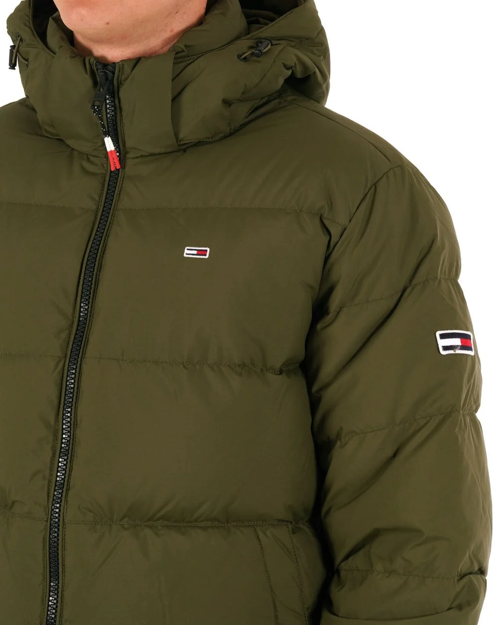 Tommy Jeans Essential Down Jacket Olive Green - Image 2