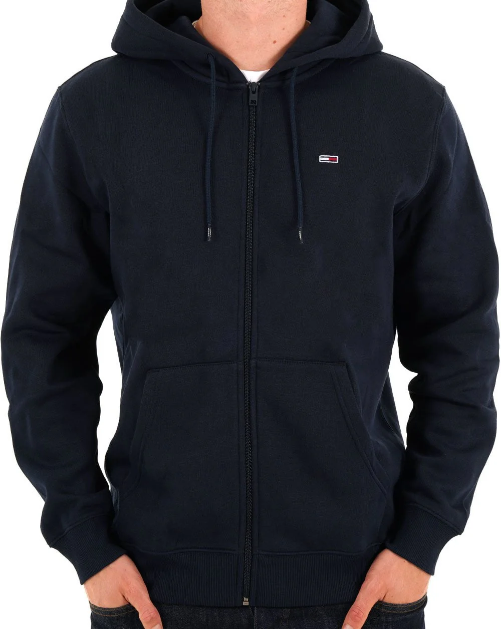 Tommy Jeans Flag Patch FZ Hoodie Navy