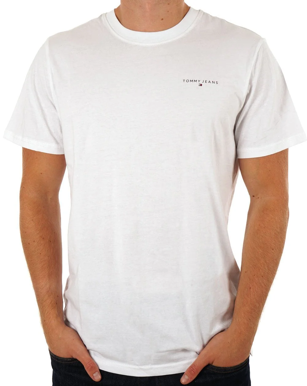 Tommy Jeans Linear Logo T-shirt White