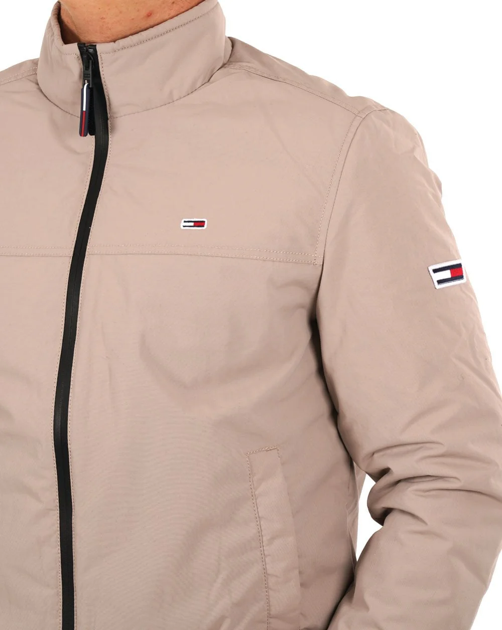 Tommy Jeans Padded Bomber Jacket Stone - Image 2